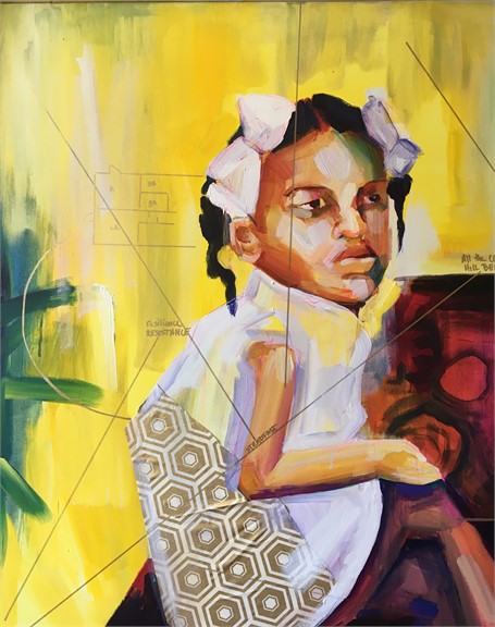 455x576 Angela Davis Johnson Artcloud - Angela Davis Painting