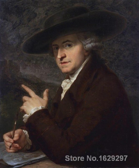 530x640 Portrait Painting Portrait Of Artists Husband The Painter Antonio - Angelica Painting