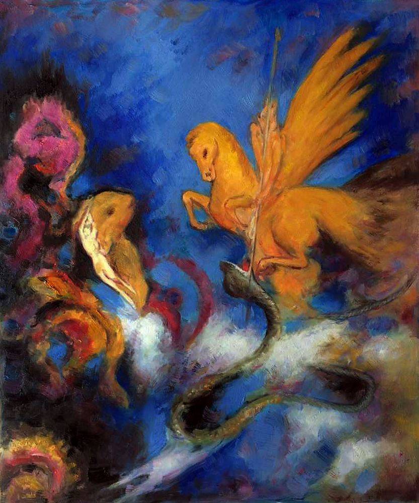 833x1000 Wall Art Redon - Angelica Painting