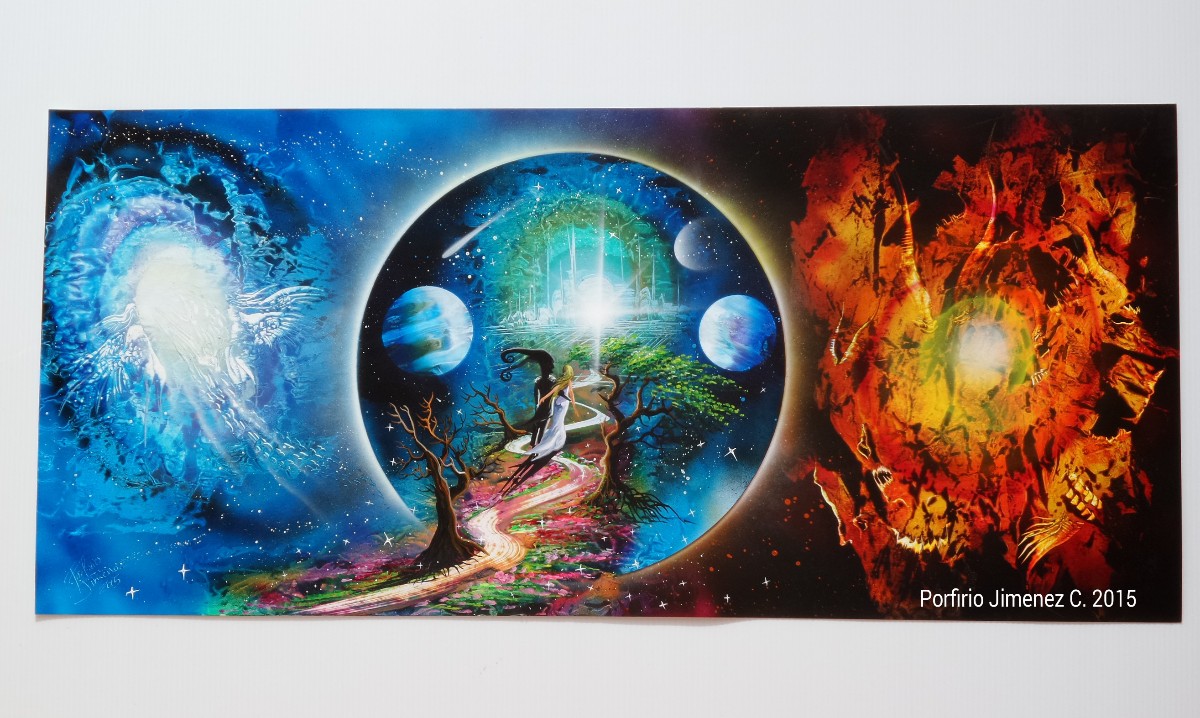 1200x718 Angels And Demons Second Version - Angels And Demons Painting