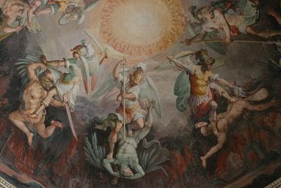 400x267 Do Catholics Believe In Ghosts Catholic Lane - Angels And Demons War Painting