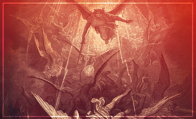 660x400 How Did St. Michael Defeat Satan - Angels And Demons War Painting