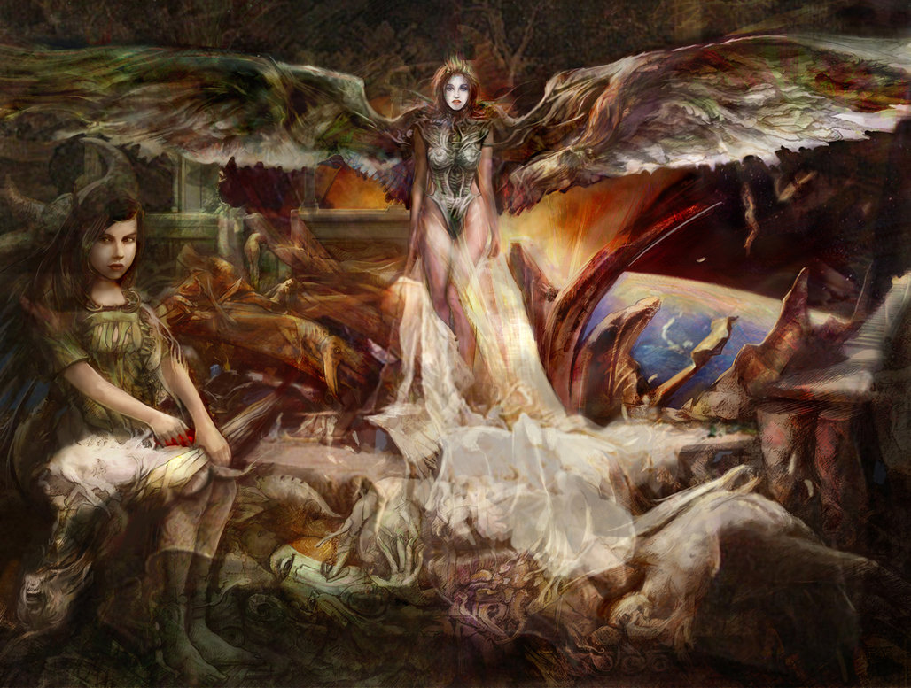 Картина ангелы и демоны