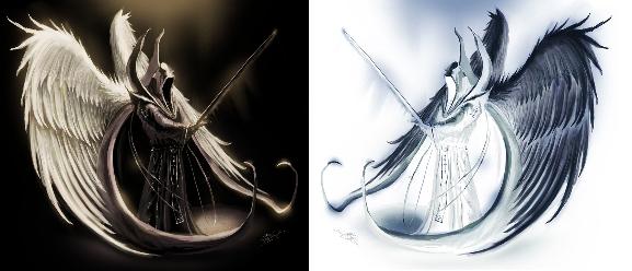 577x248 Demons V.s Angels By Strangeitalian123 - Angels Fighting Demons Painting