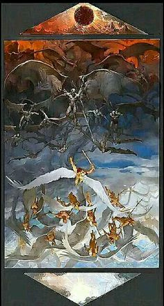 236x439 Painting In Batman Vs Superman Best Of Painting Angels And Demons - Angels Fighting Demons Painting