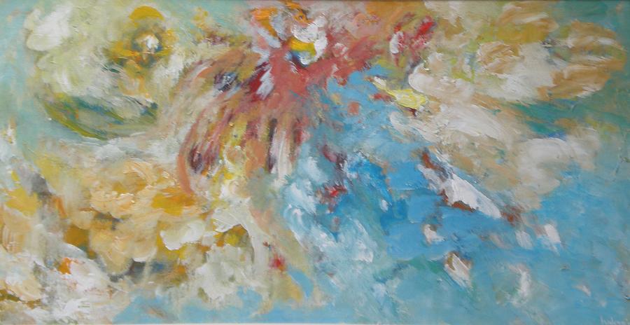 900x464 Angels Dance Painting By Isidora Dautovic - Angels In The Sky Painting