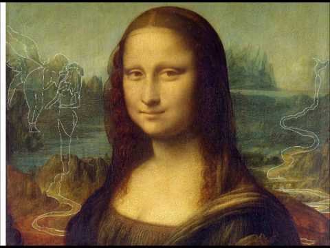 480x360 Hidden Picture Of Angel Kissing Mermaid In Mona Lisa - Angels Kissing Painting