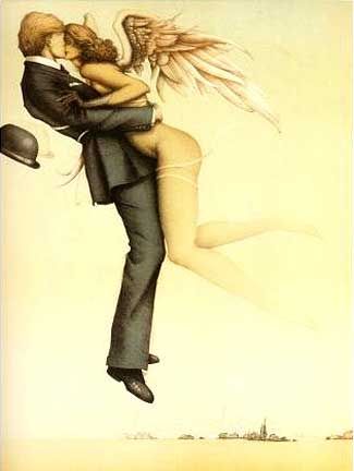 325x432 Nr. 33 - Angels Kissing Painting