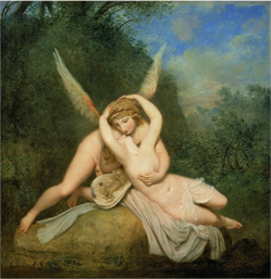 249x257 Psyche Revived By Cupid's Kiss Du Louvre - Angels Kissing Painting