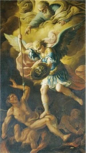 300x529 Famous Devils Amp Demons Paintings Amp Reproductions 1st Art Gallery - Angels Vs Demons Painting