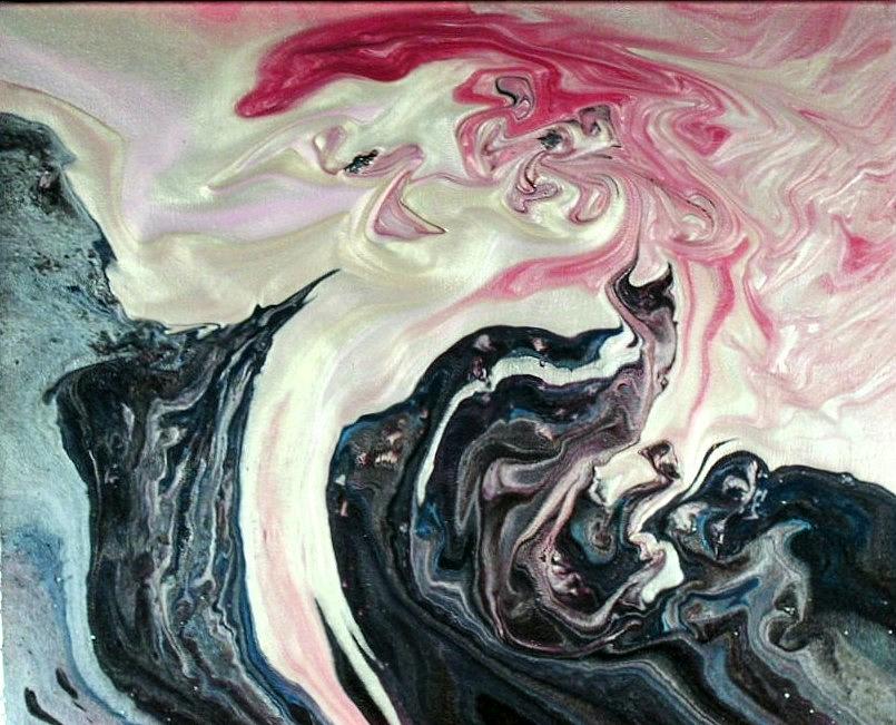 805x651 Angels Vs Demons Painting By Patrick Mock - Angels Vs Demons Painting