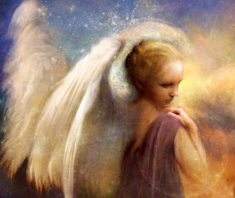 770x649 Saatchi Art Angelus Painting By Katrina Jones - Angelus Painting