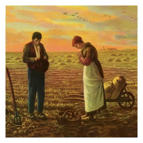 473x473 The Angelus Prints By Jean Millet - Angelus Painting
