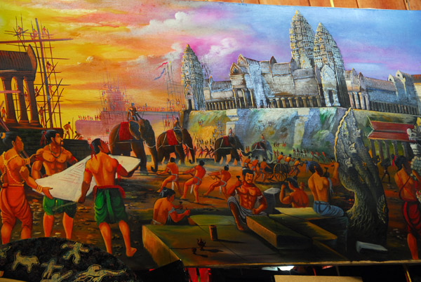600x402 Angkor Wat Painting, Phsar Tuol Tom Pong - Angkor Wat Painting