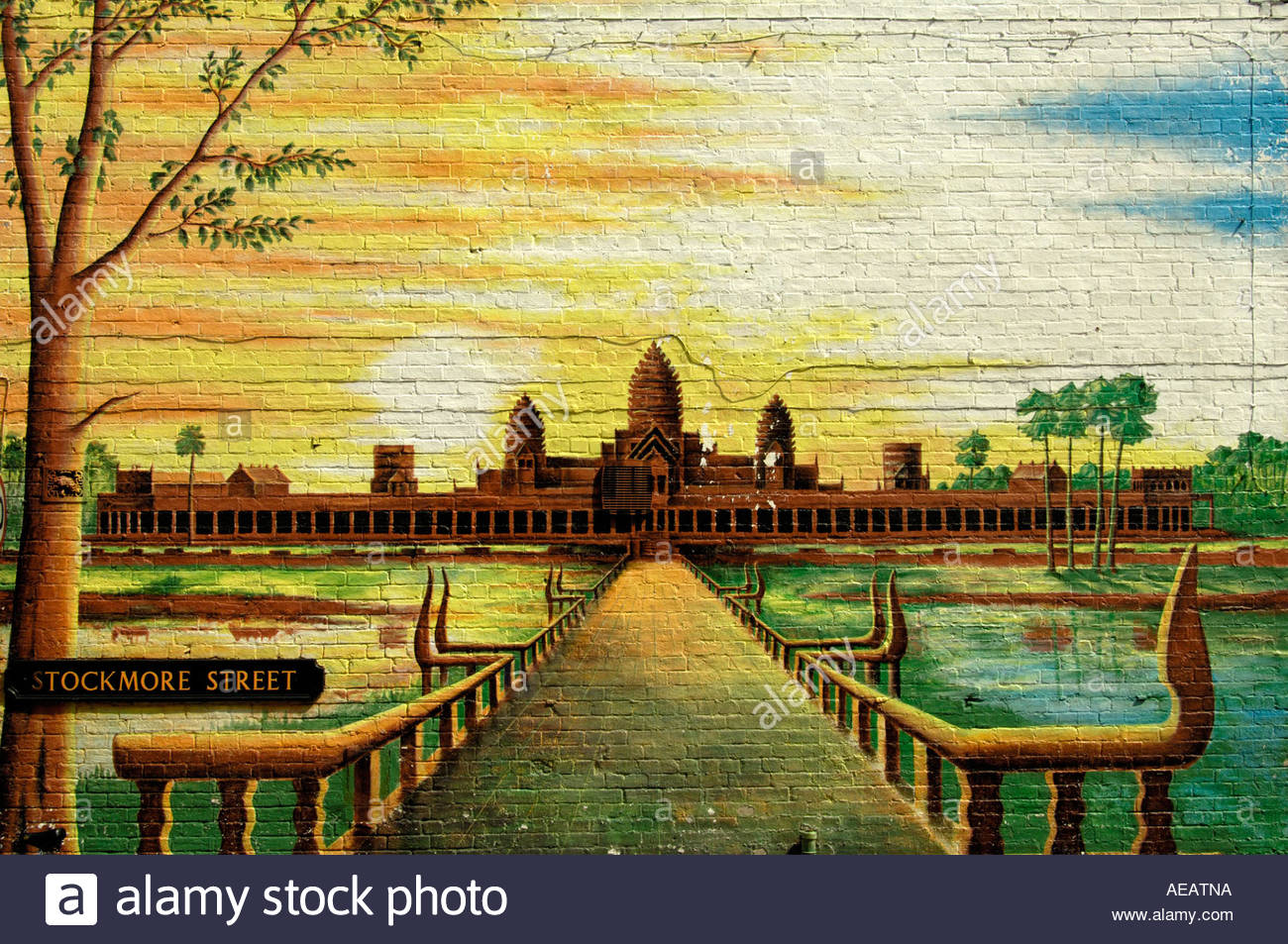 1300x953 Painting Of Angkor Wat In Multi Ethnic Society On Cowley Road - Angkor Wat Painting