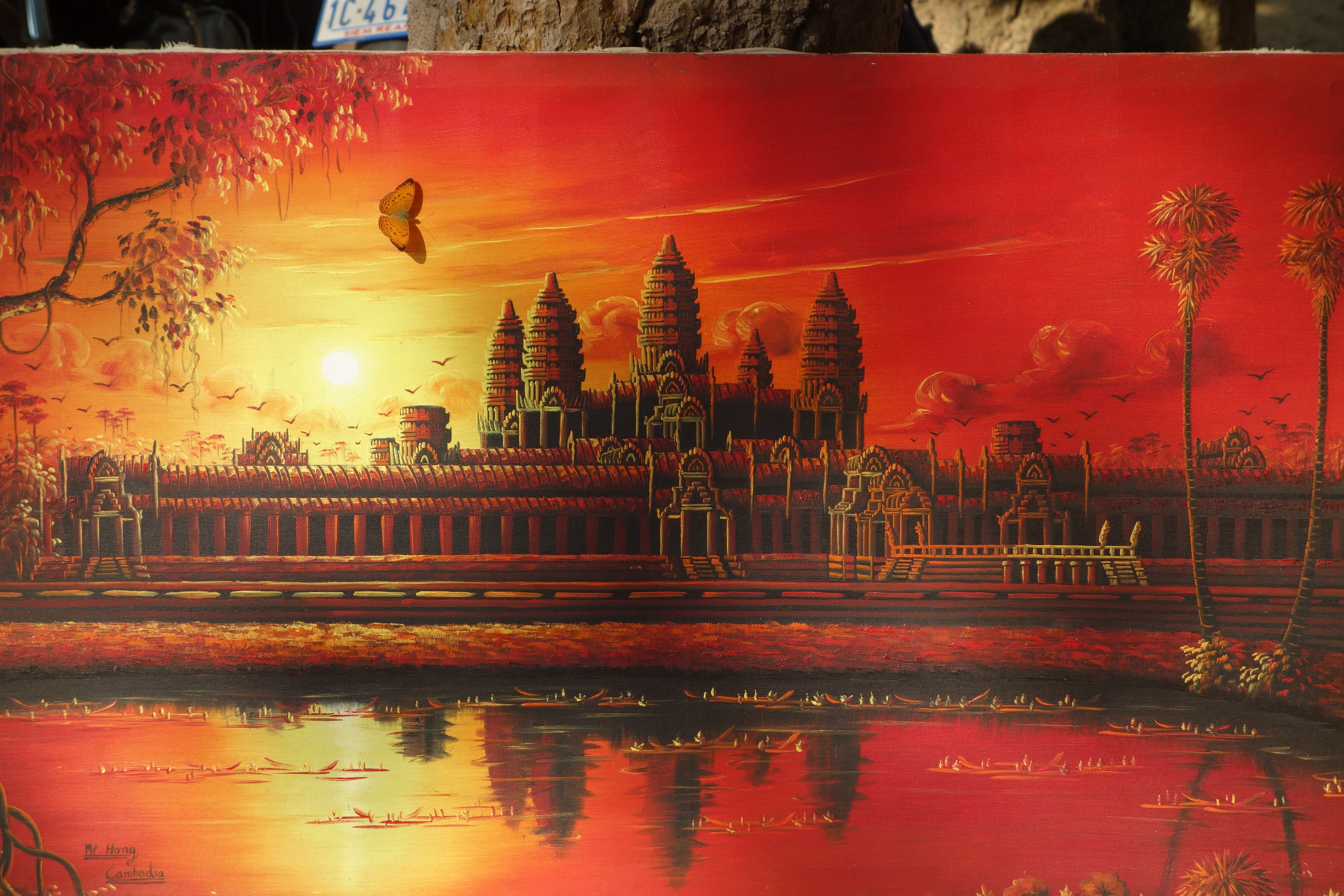 5472x3648 The Wats Of Angkor Picnic Posers - Angkor Wat Painting