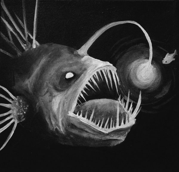 600x577 Angler Fish Chelsea Tredupp - Angler Fish Painting