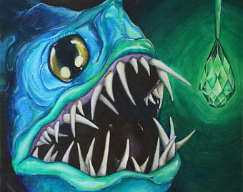 340x270 Angler Fish - Angler Fish Painting