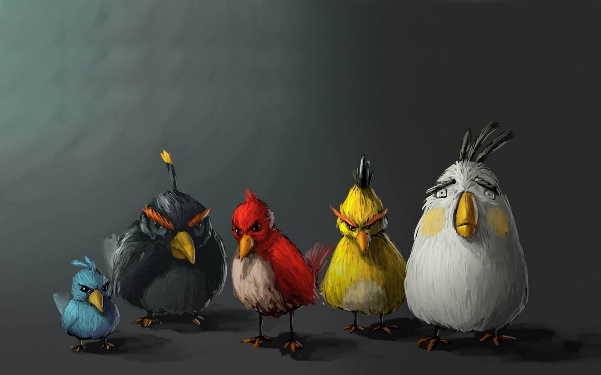 1920x1200 Angry Birds Painting Homepage - Angry Birds Painting
