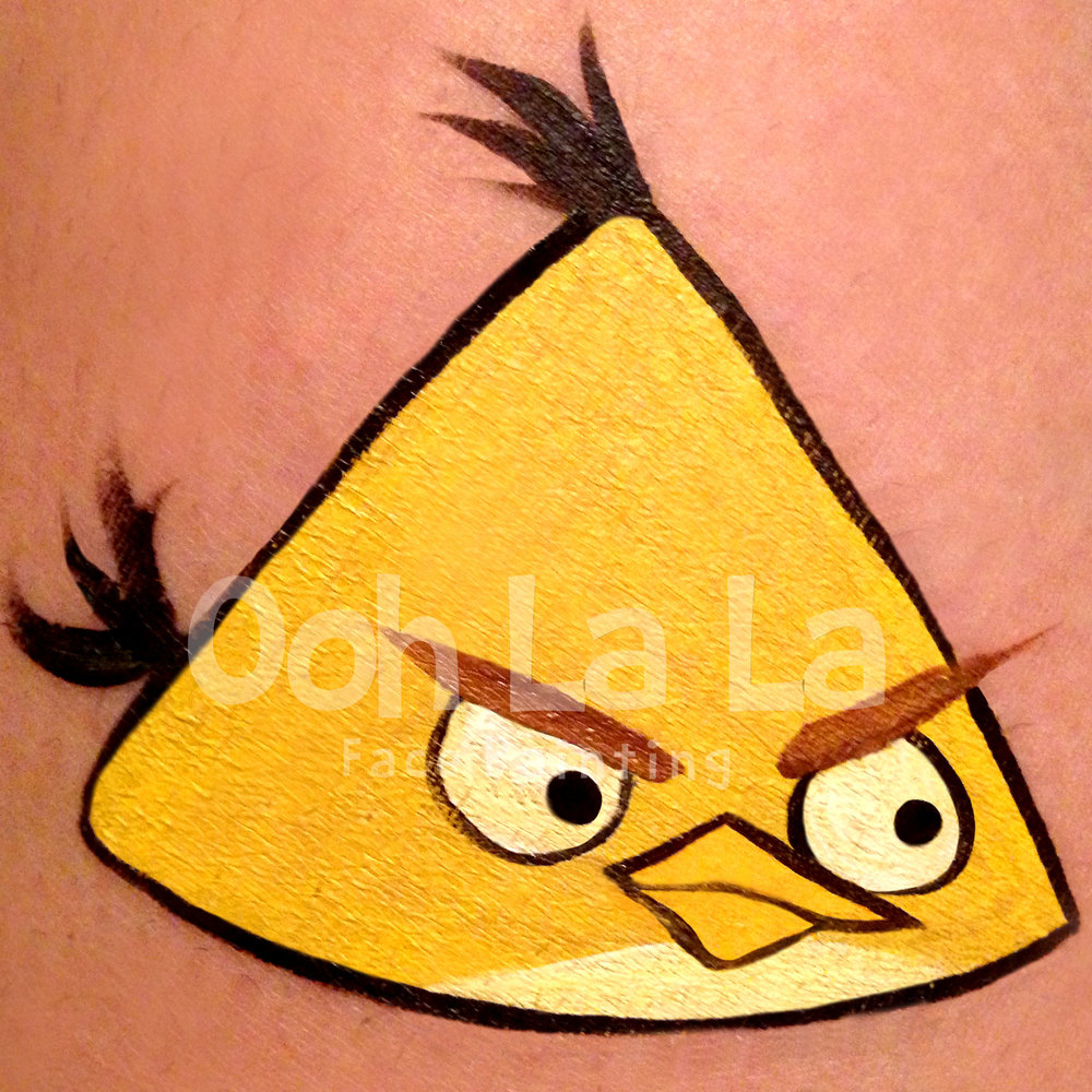 1000x1000 Face Painter In Paramount - Angry Birds Painting
