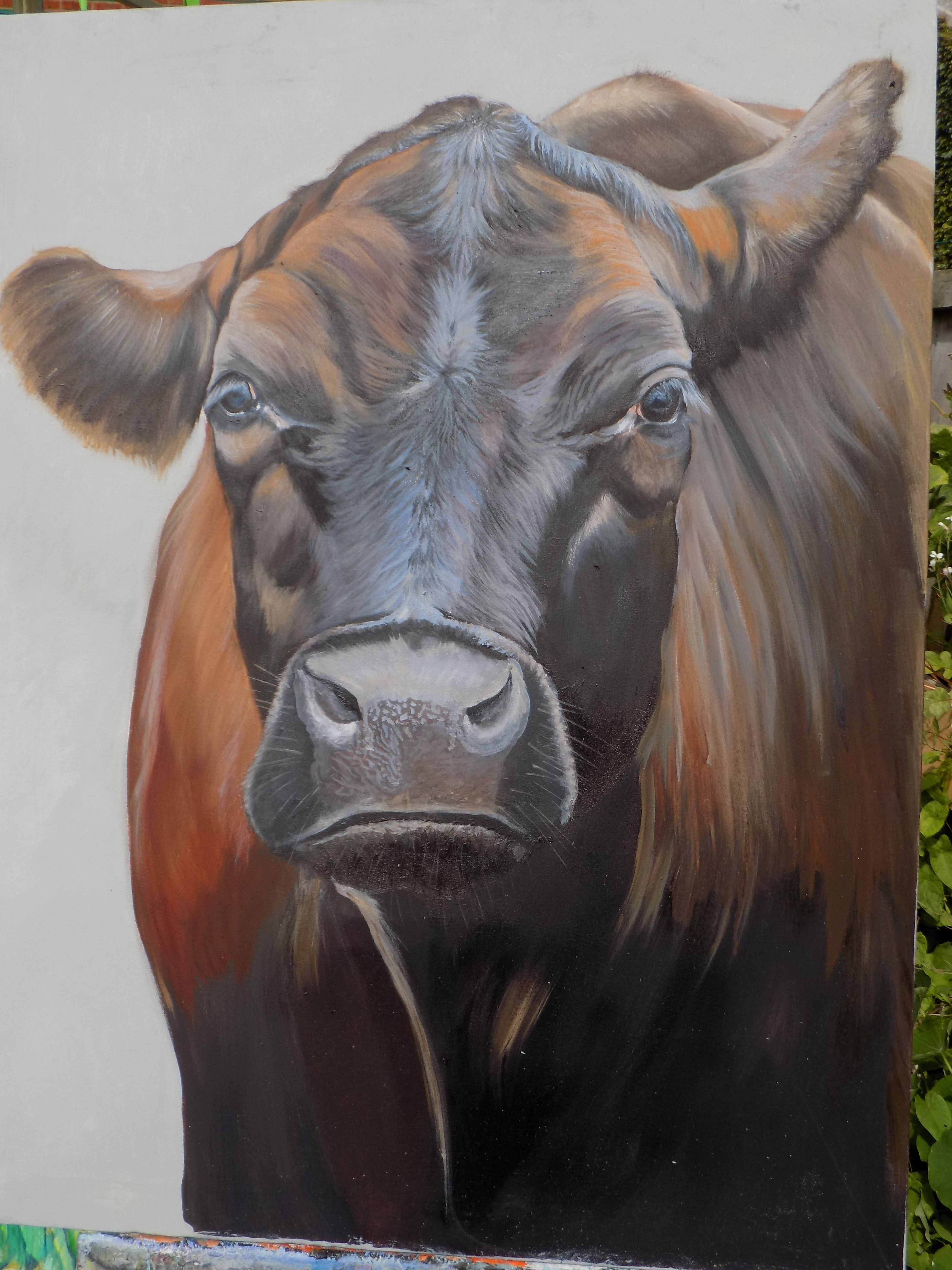 3864x5152 Oil Painting Of An Angry Bull Paintings And Sculptures - Angry Bull Painting