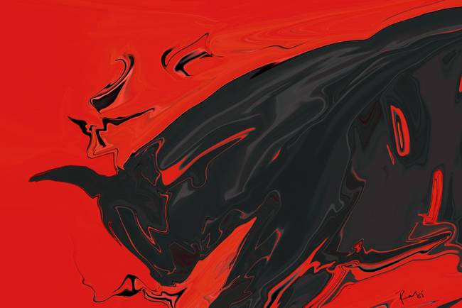 650x434 Angry Bull 2 By Rabi Khan - Angry Bull Painting