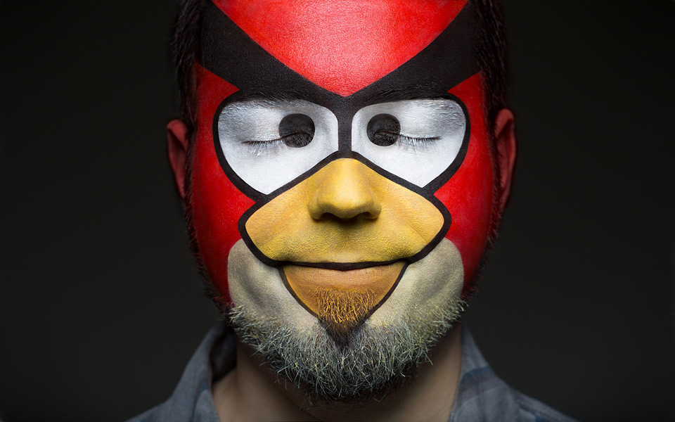 960x600 Angry Beards As Face Paint Art Photo One Big Photo - Angry Face Painting