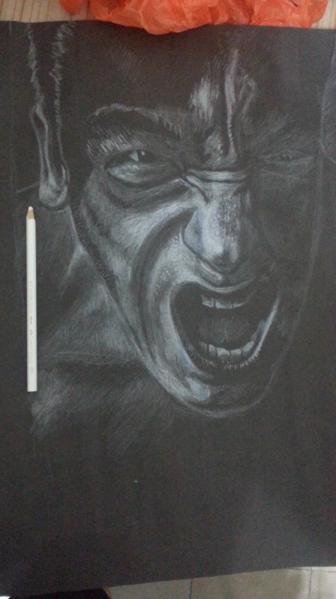 1152x2048 Art Projekvintage - Angry Man Painting