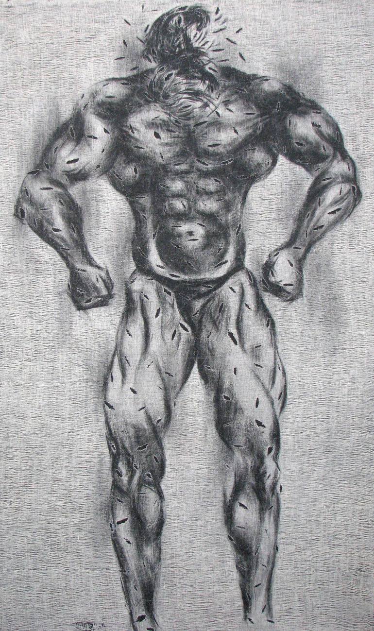 770x1299 Saatchi Art Angry Man Painting By Tran Minh Tuan - Angry Man Painting