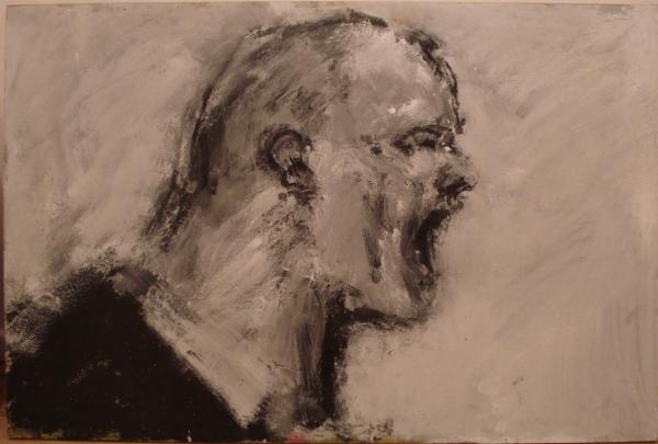 600x405 Angry Man, Ghislaine Howard Paintings For Sale Specialists - Angry Man Painting