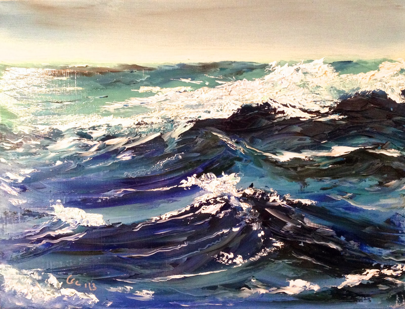 1600x1219 Gc Paintings The Angry Sea Oil Painting - Angry Painting