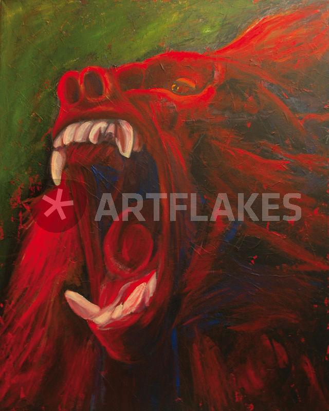 640x800 Natural Angry Painting Art Prints And Posters By Peter Neumann - Angry Painting