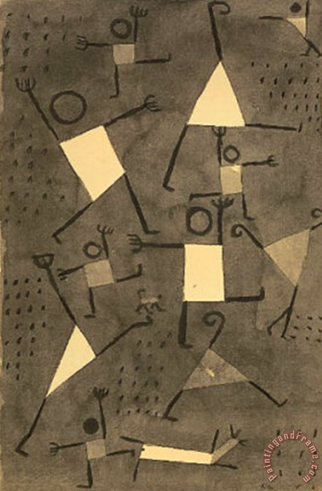 631x960 Paul Klee Tanze Vor Angst Painting - Angst Painting