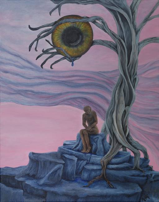 512x650 Raw Angst By Amelia Wolf - Angst Painting