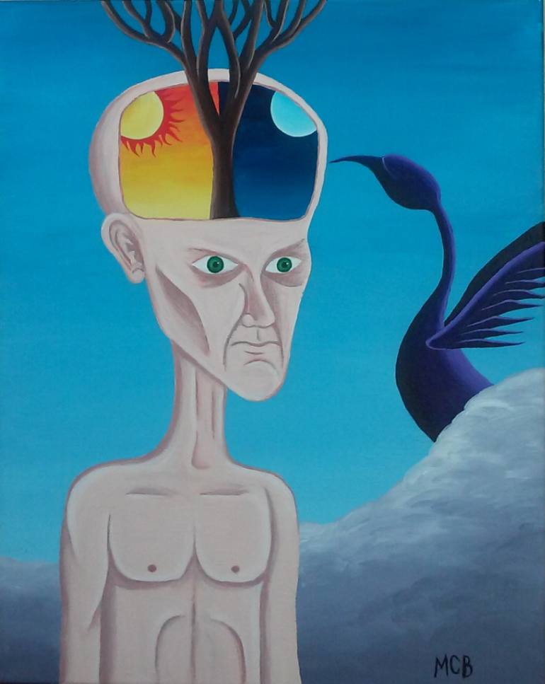 770x967 Saatchi Art Angst Painting By Michael Beauchamp - Angst Painting