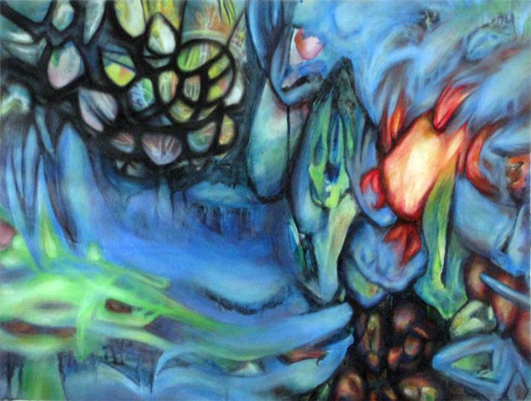 770x582 Saatchi Art Embers Of Angst Painting By Brett Nickell - Angst Painting