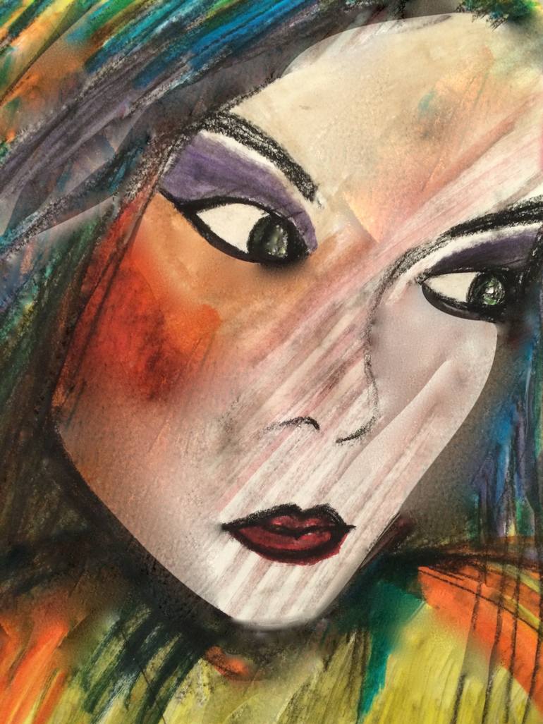 770x1027 Saatchi Art Teenage Angst. Painting By Paulyne Skipsey - Angst Painting