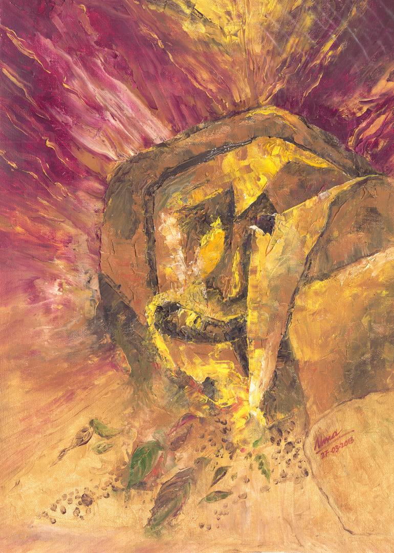 770x1080 Saatchi Art Anguish Painting By Uma Ramakrishnan - Anguish Painting