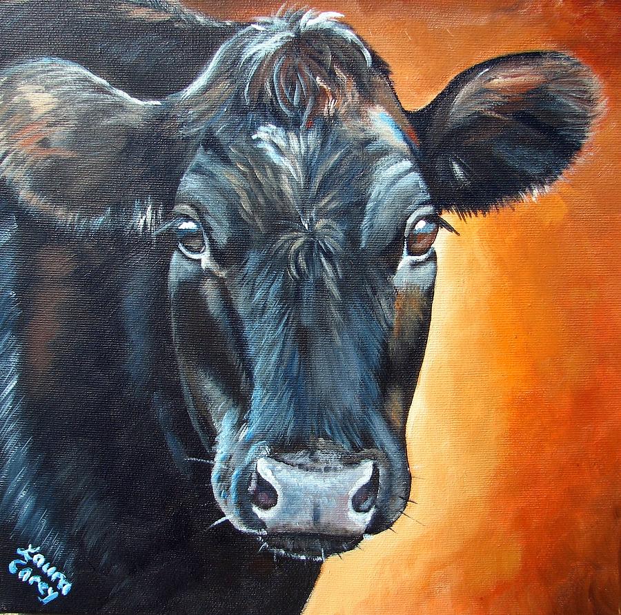 900x891 Annie Angus Painting By Laura Carey - Angus Painting