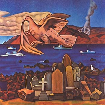 349x350 Flight By Rita Angus For Sale - Angus Painting