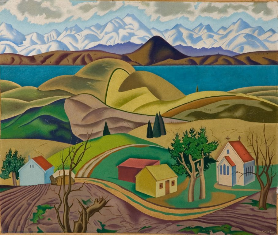 907x768 Rita Angus, Birthday 12th March (Painter) - Angus Painting