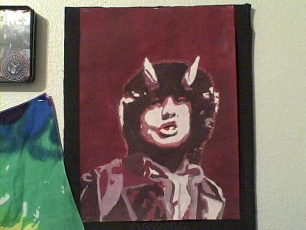 600x450 Angus Young Painting By Awesomemanchild - Angus Young Painting