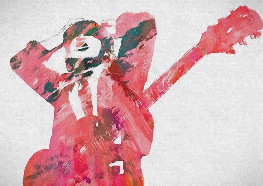 900x637 Angus Young Painting By Dan Sproul - Angus Young Painting