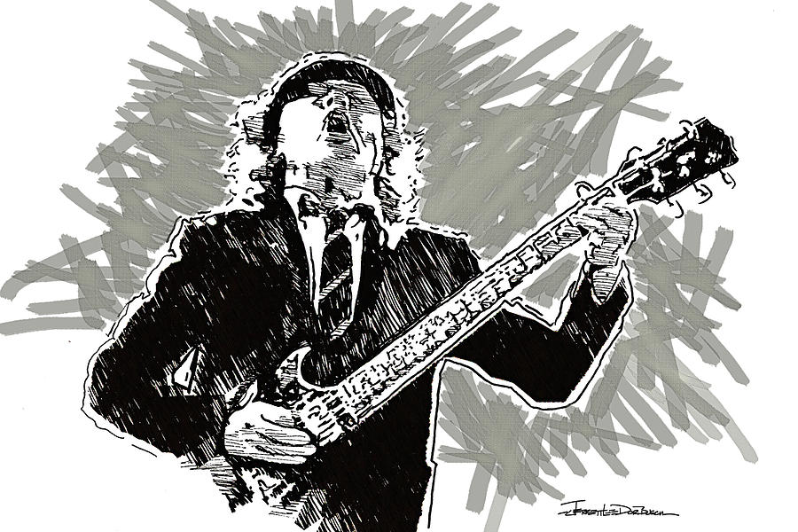 Angus Young Painting at PaintingValley.com | Explore collection of ...