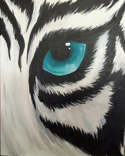 401x500 Tiger Eye Painting Animal Eyes Zoom Views 6th Eye - Animal Eye Painting