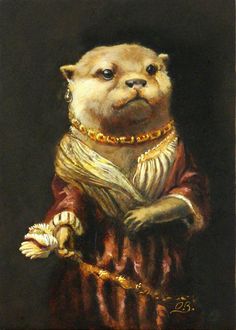 236x330 Love The Vintage Photo And Animal Head Portrait Collage. Design - Animal Head Painting