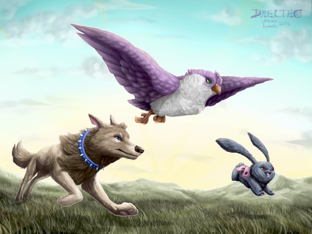 1032x774 Animal Jam By Drelteo - Animal Jam Painting