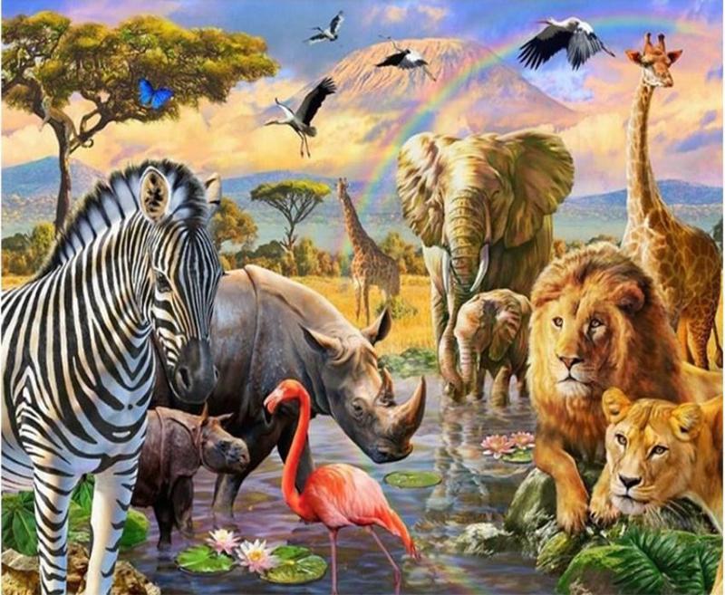 Animal Kingdom Painting at PaintingValley.com | Explore collection of ...