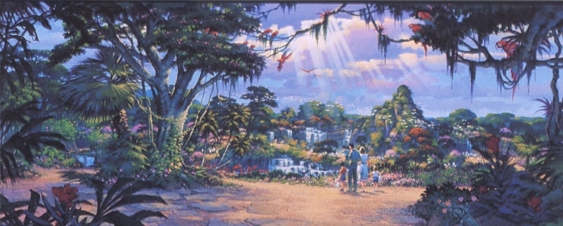 800x322 Disney's Animal Kingdom Original Artwork - Animal Kingdom Painting