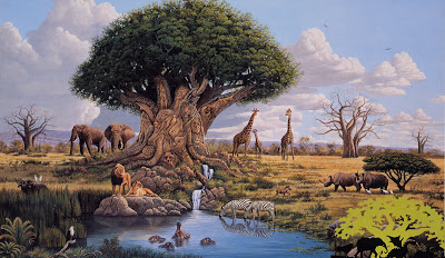 400x232 Disney's Animal Kingdom Original Artwork - Animal Kingdom Painting